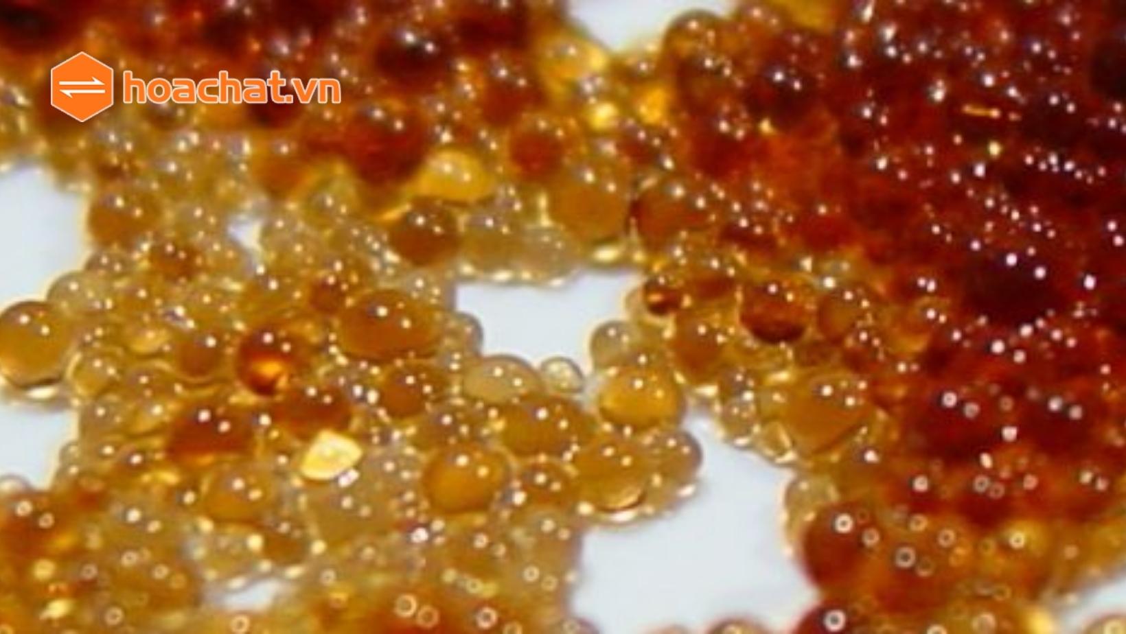 hạt nhựa trao đổi ion màu sắc