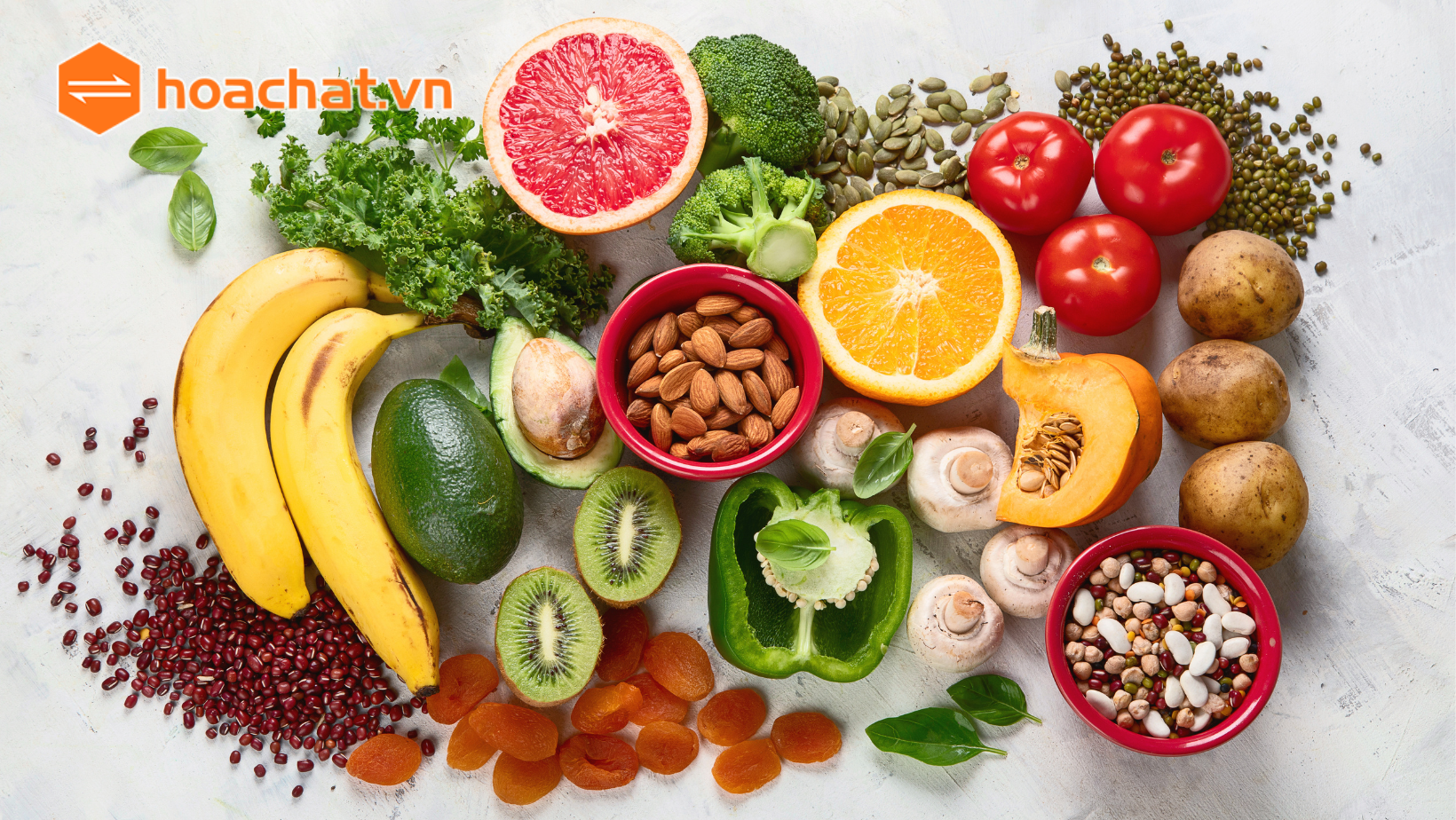 Kali Pemanganat làm sạch các loại vi khuẩn trong rau củ