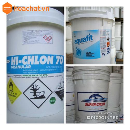 Các loại clorin thường sử dụng