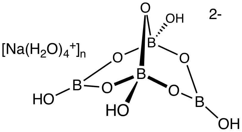 Cấu tạo phân tử borax
