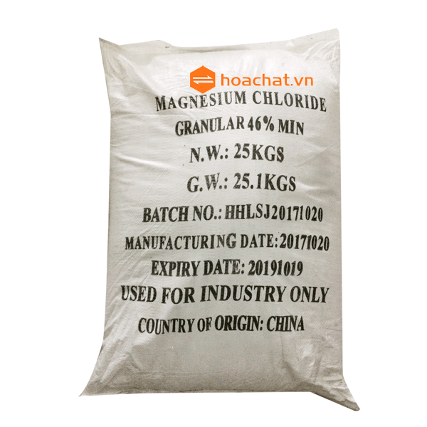 Magie clorua MgCl2, Trung Quốc