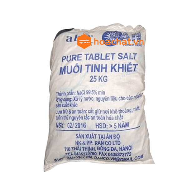 Muối công nghiệp Natri clorua NaCl